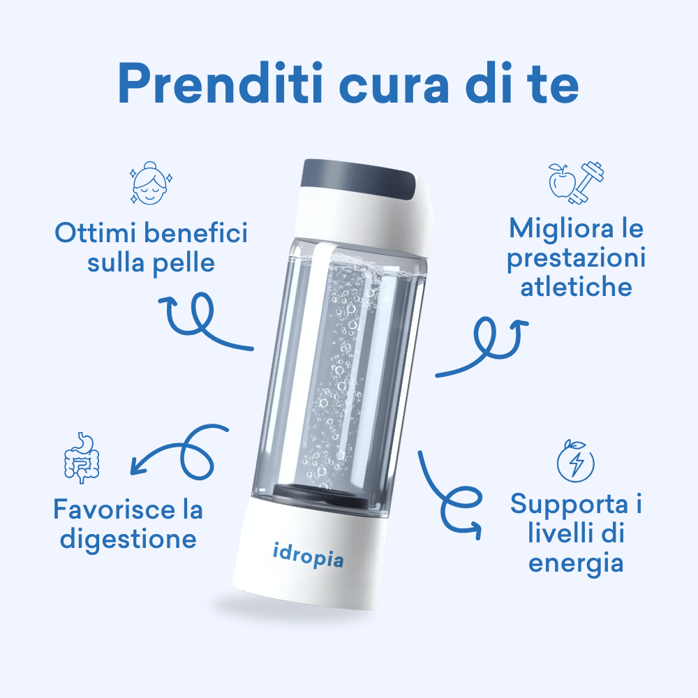 B-idropia© | La prima borraccia d'acqua con generatore di idrogeno